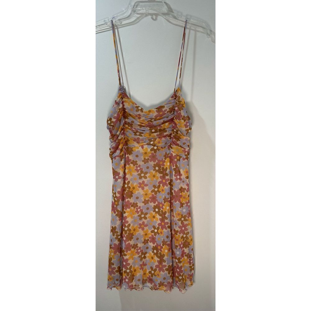 Altar’d State womens lined floral print short dress spaghetti strap Med #42-1053